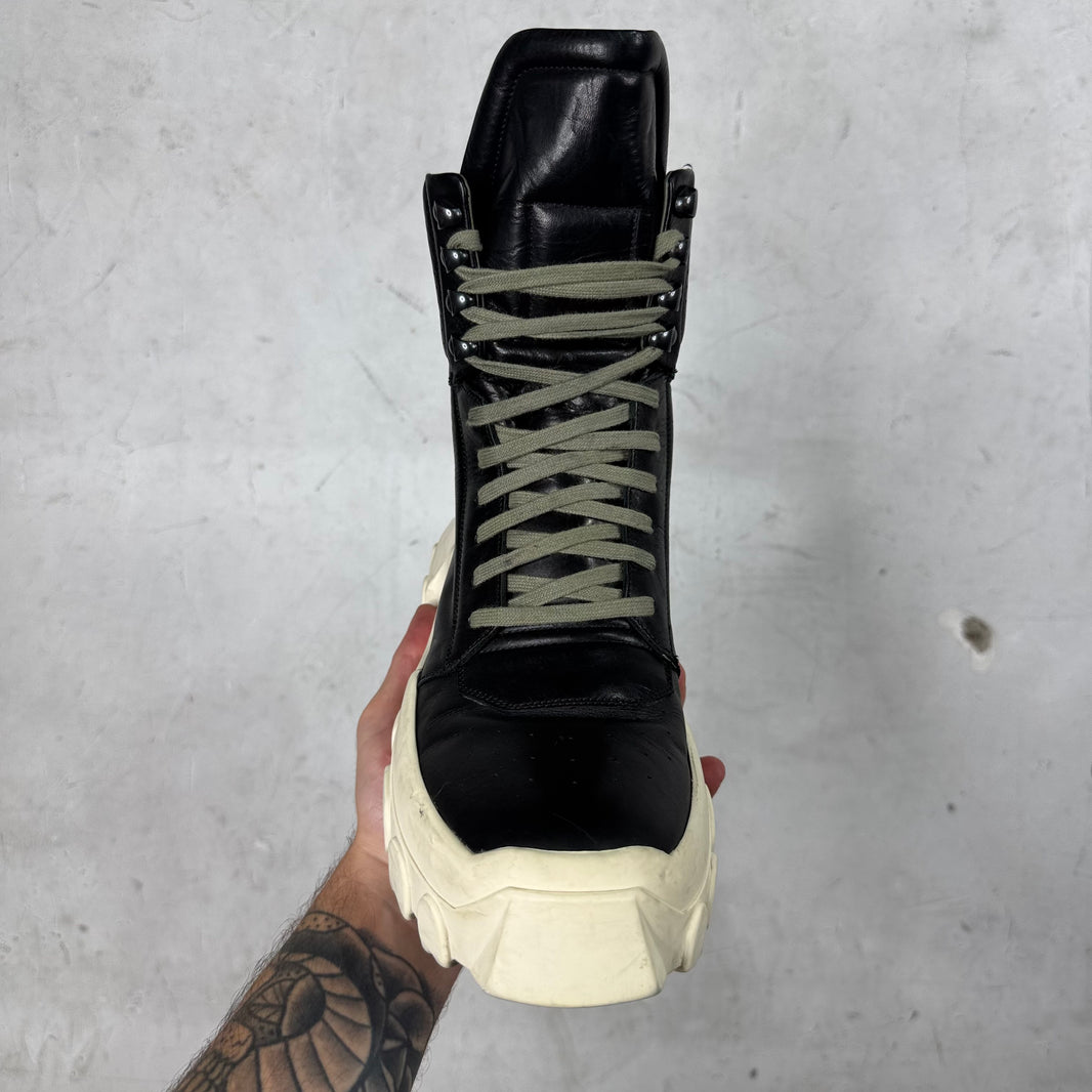 Rick Owens Lace Up Tractor Boots