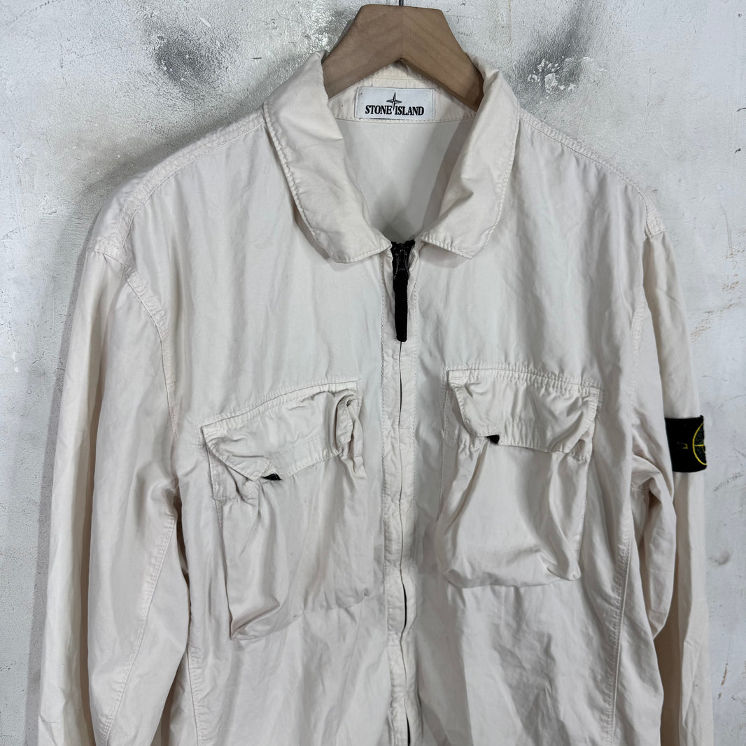 Stone Island Double Pocketed Zipped Shirt