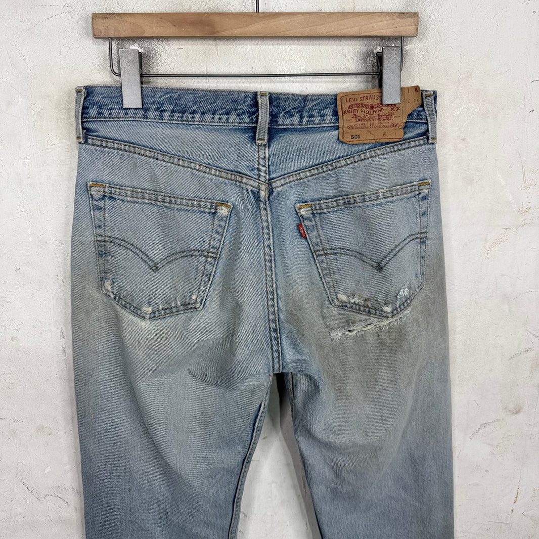 Vintage Levi's Lightwash Distressed 501 Jeans