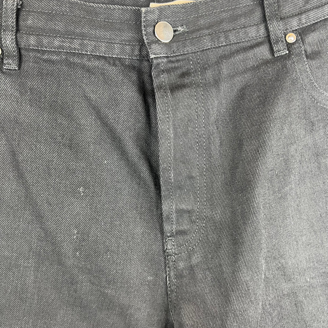 Bottega Veneta Ribbed Ankle Biker Denim Jeans
