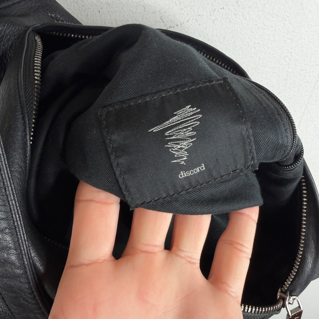 Yohji Yamamoto Discord Leather Cross Body Bag