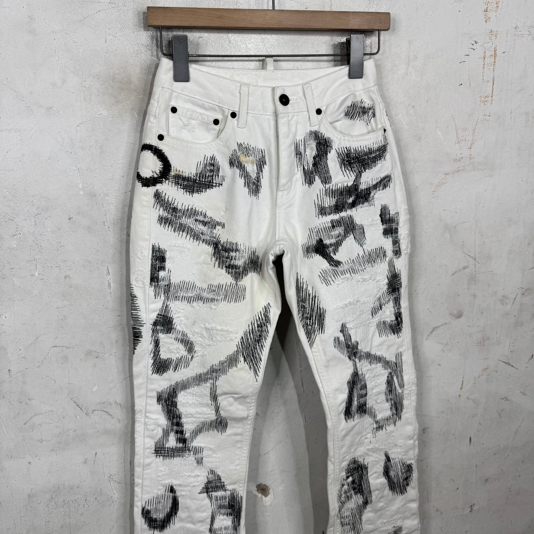 Endless Denim White Boro Jeans