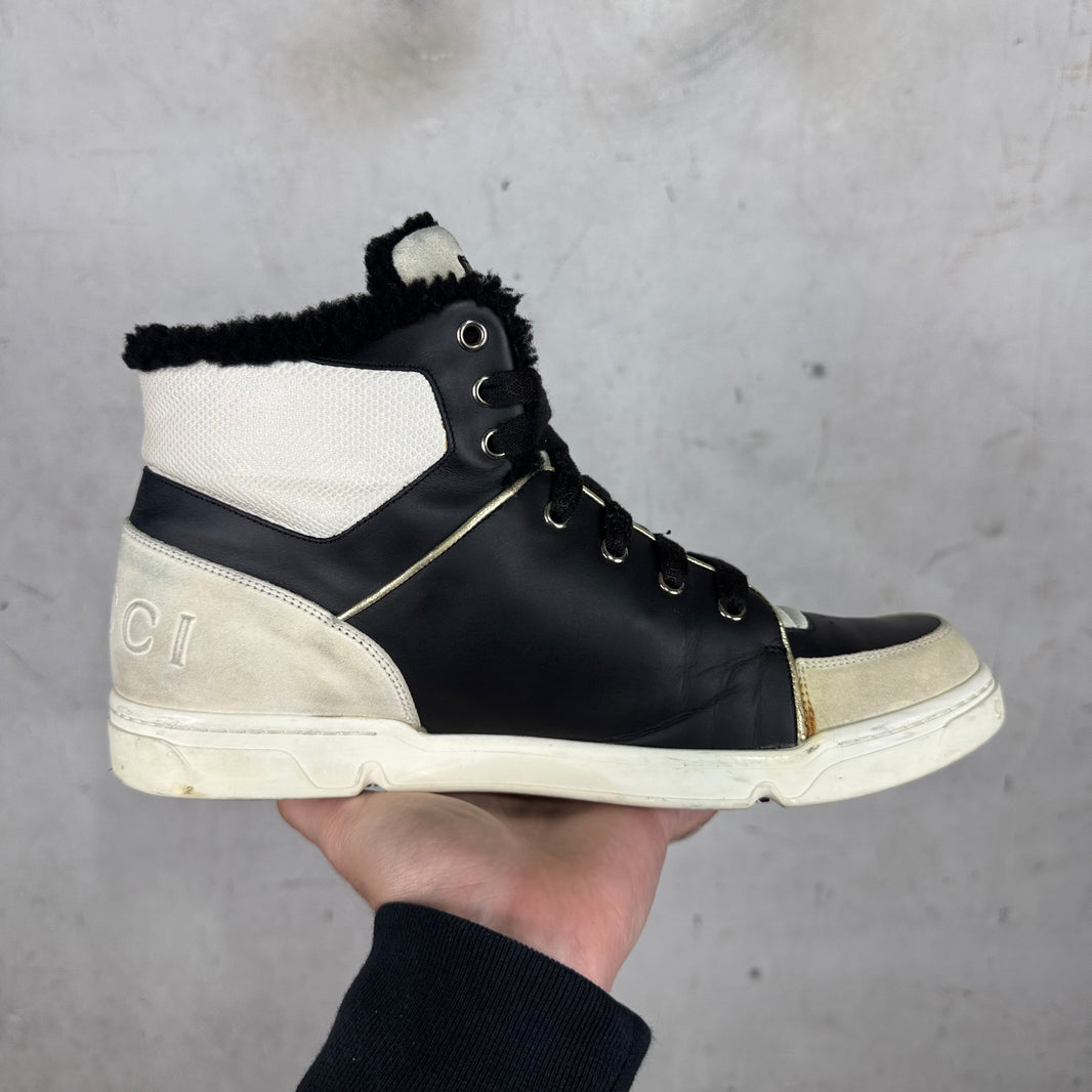 Gucci Shearling Lined Pelle Gomma Sneakers