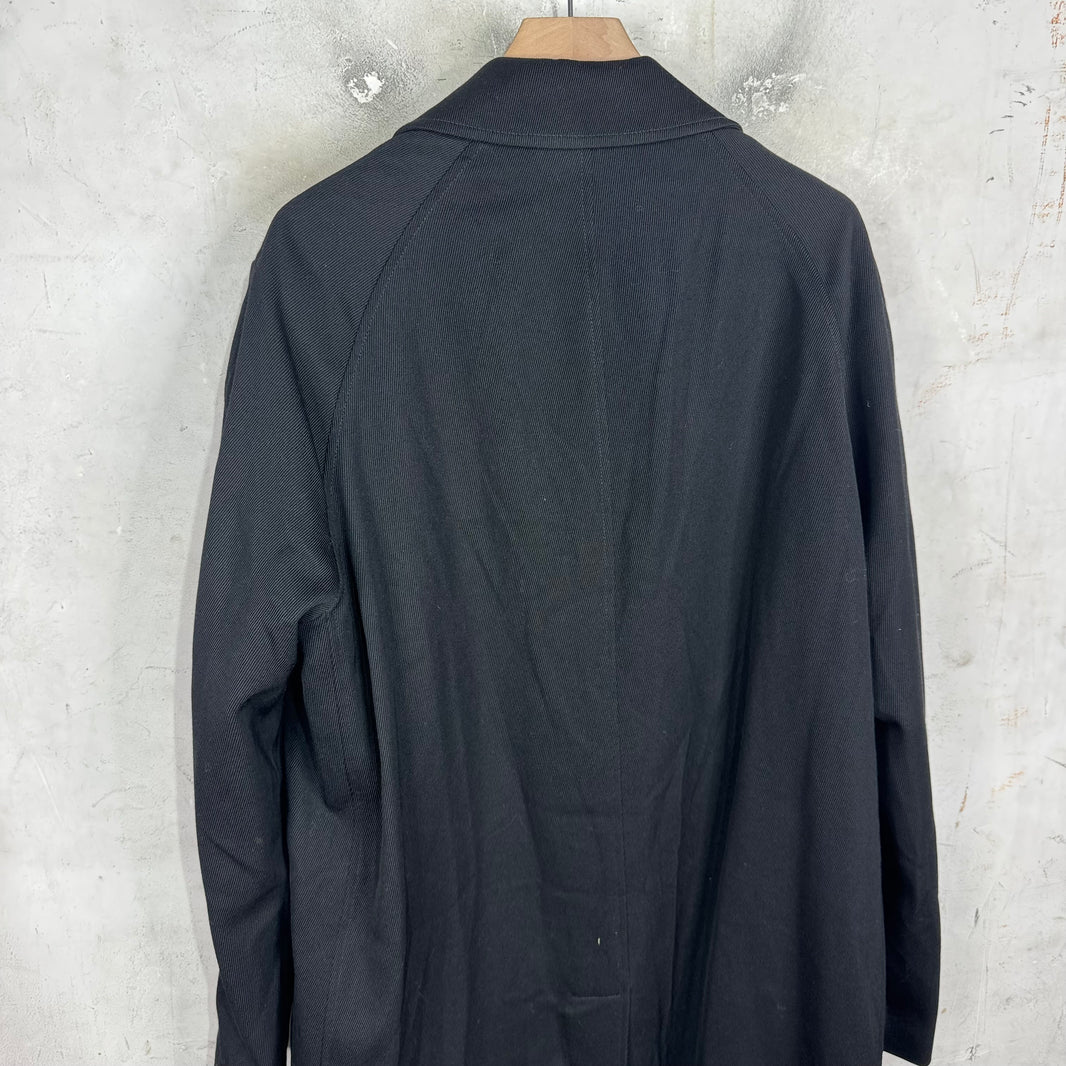 Kris Van Assche Black Peacoat
