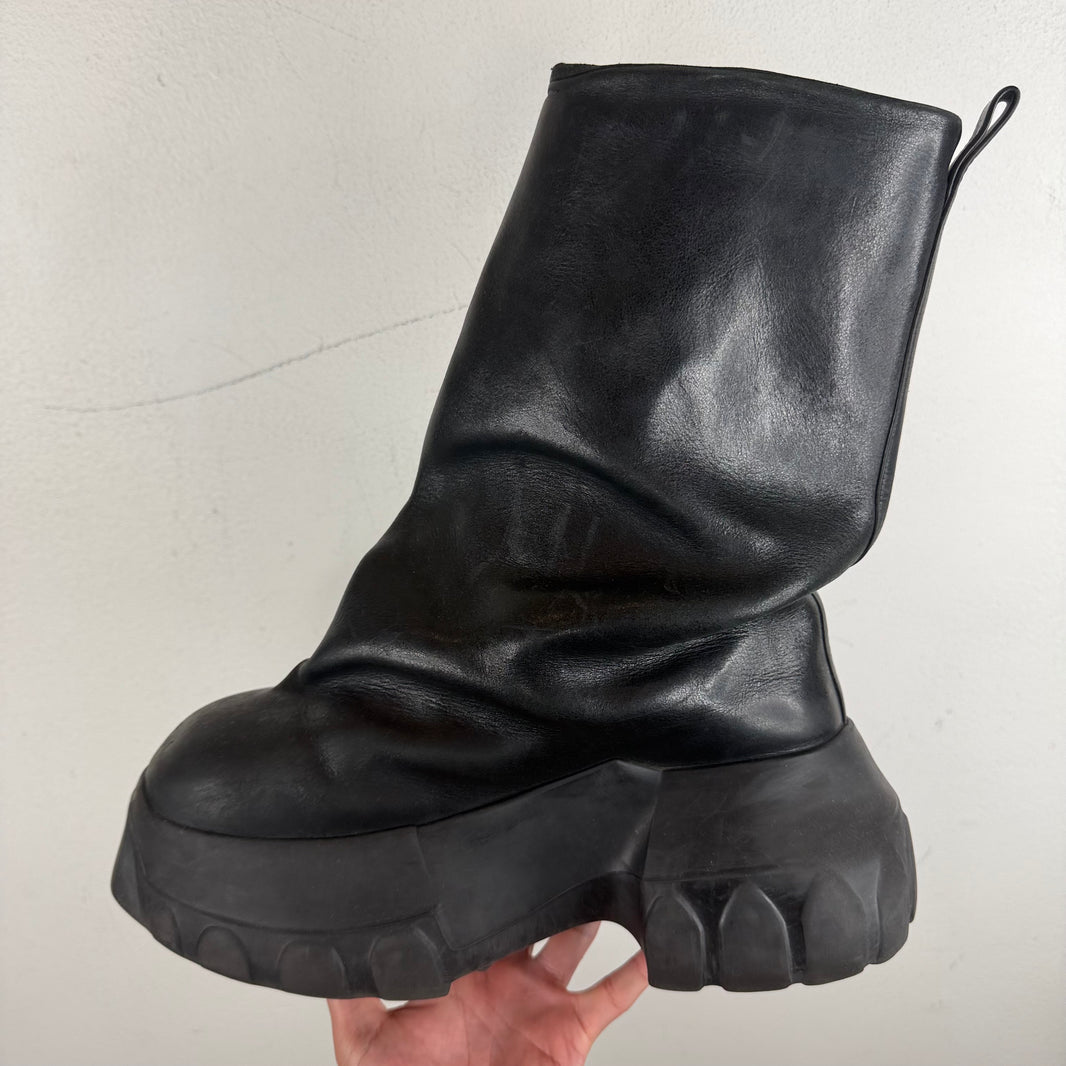 Rick Owens Smoked Mega Tractor Boot