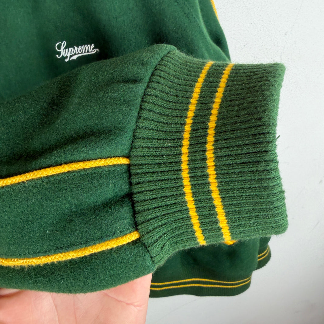 Supreme Green Jaime Reed It's All Bollocks Varsity Jacket