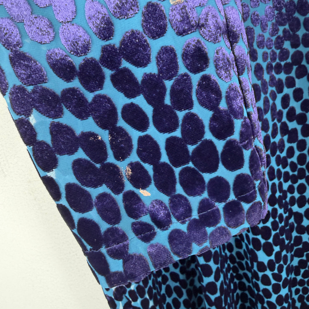 Junya Watanabe Blue Sheer Patterned L/S Shirt