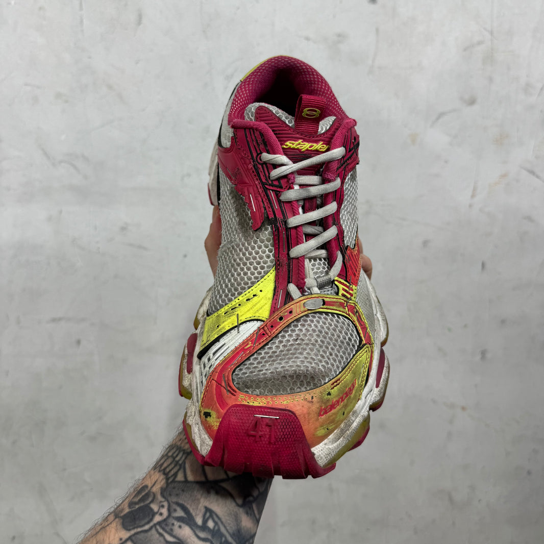 Balenciaga Magenta Stapler Sneakers