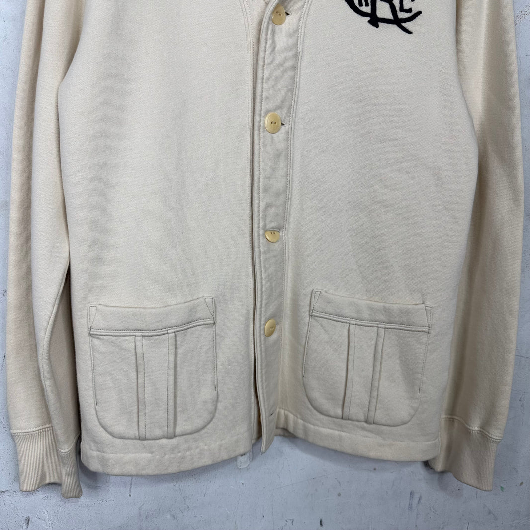 Ralph Lauren Rugby Roll Collar Cotton Cardigan