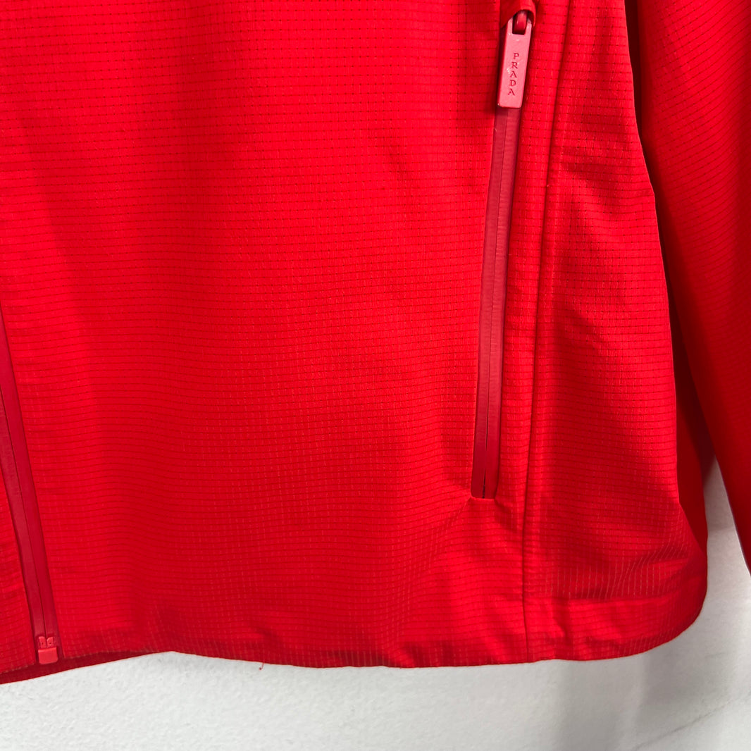Prada Red Tab Track Jacket