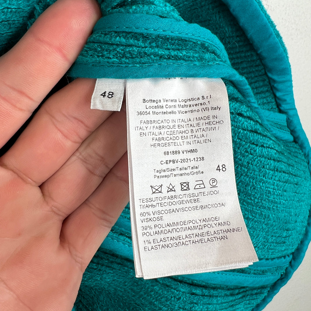 Bottega Veneta Teal Corduroy Jacket
