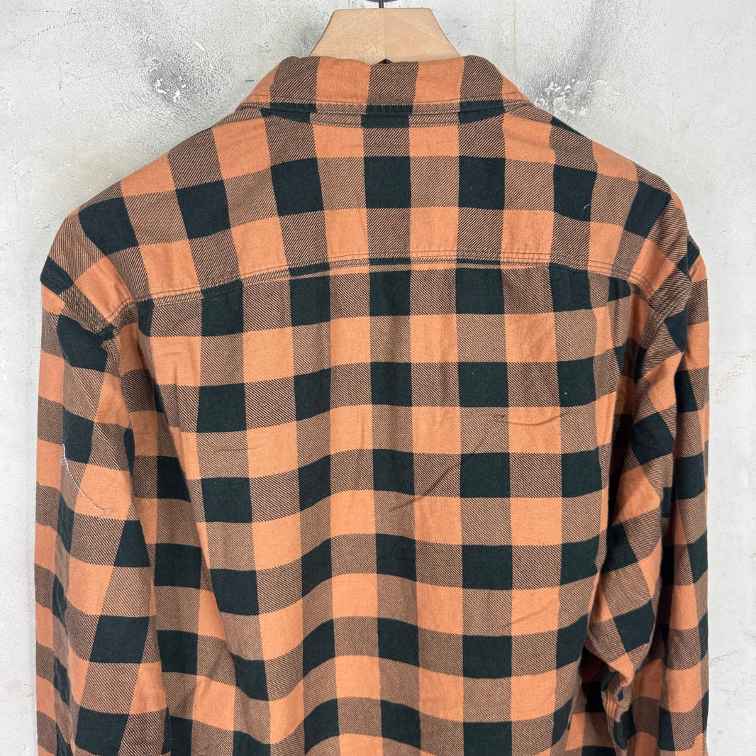RRL Orange/Black Flannel Shirt
