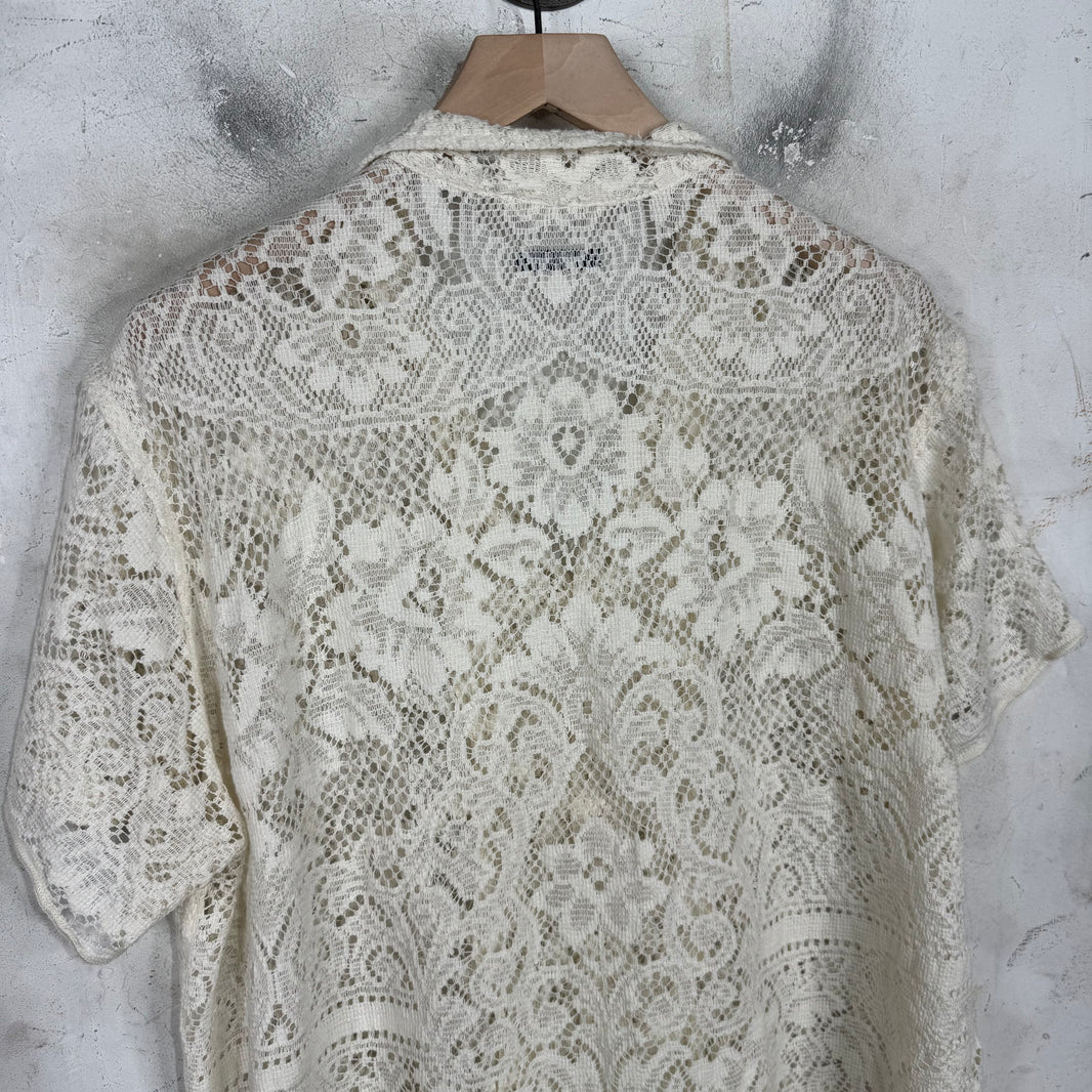 Bode Cream Lace Shirt