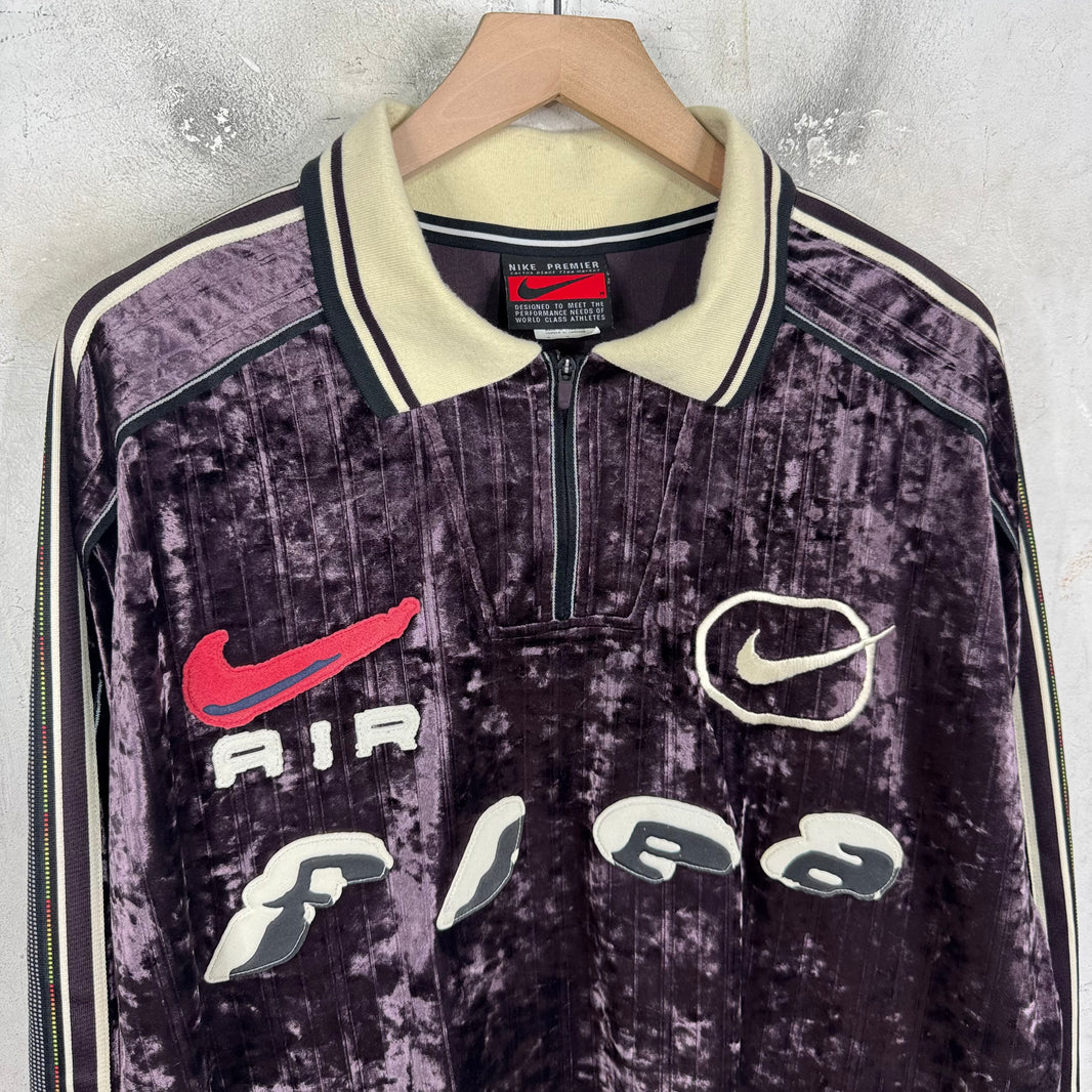 CPFM x Nike Velour Rugby Quarter Zip Shirt