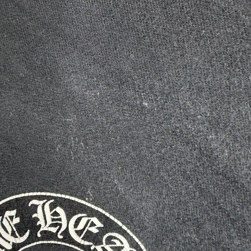 Chrome Hearts Smoked Horseshoe Fleur Zip-Up Hoodie