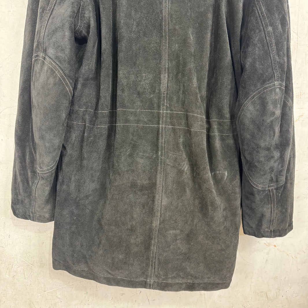 RRL Suede Faux Fur Parka Jacket