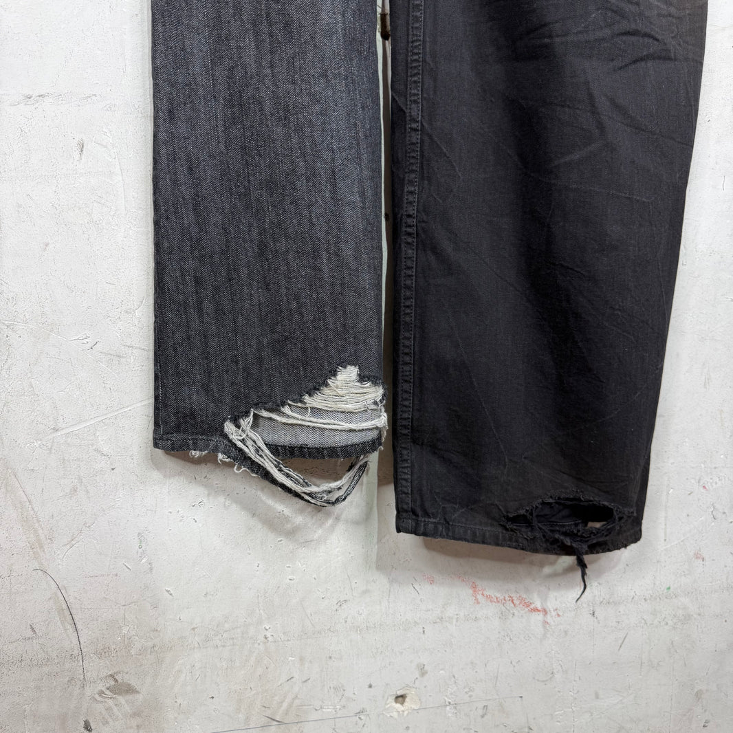Balenciaga Hybrid Split Drawstring Jeans
