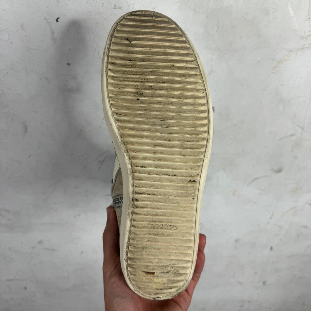 Rick Owens Gray Suede Geobaskets