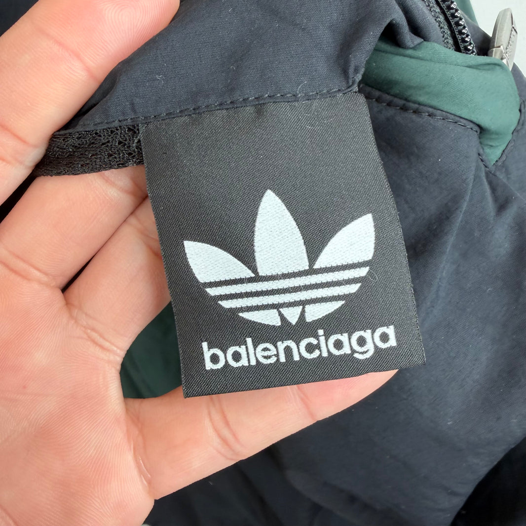 Balenciaga Adidas Sample Reversible Green Striped Track Jacket