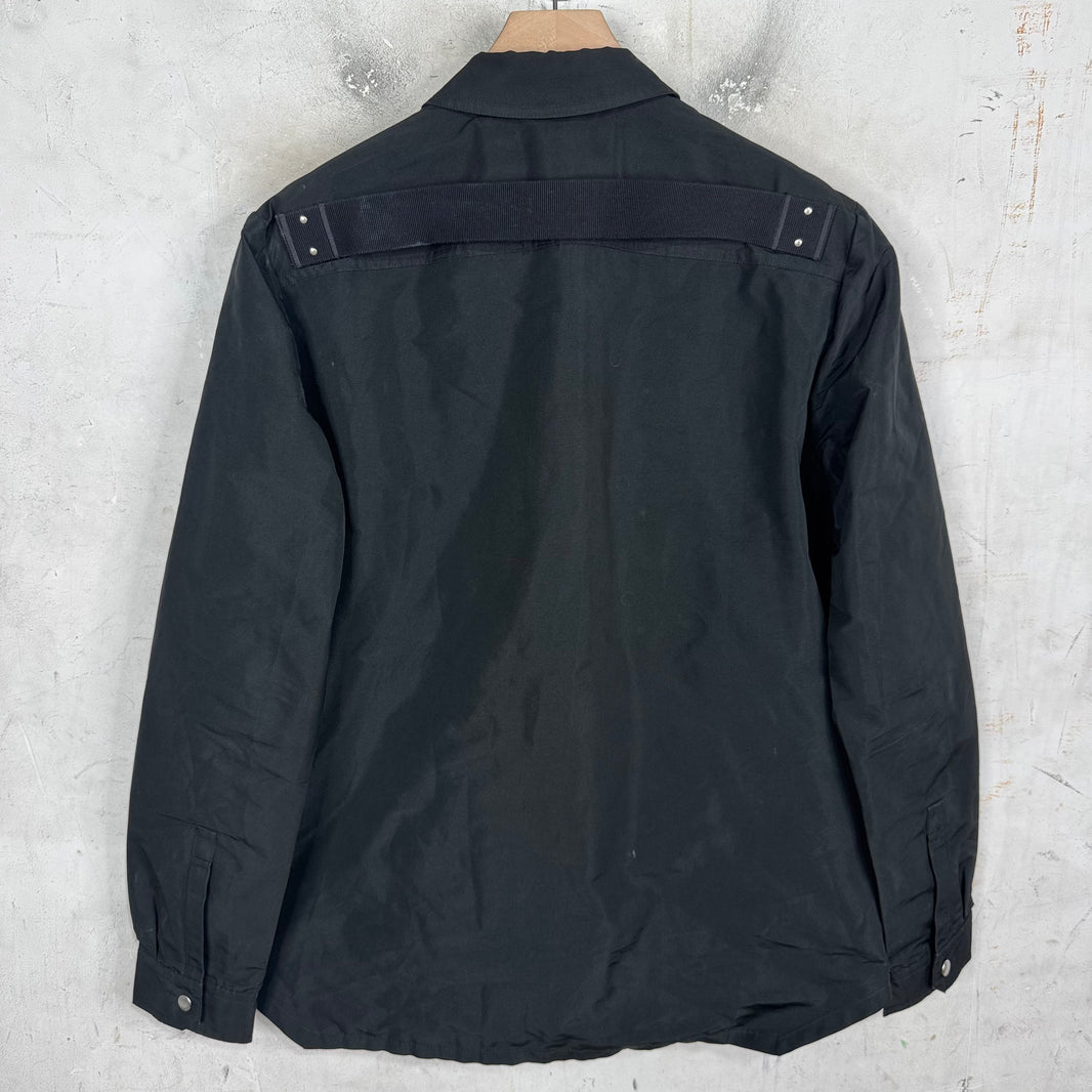 Rick Owens Lido Nylon Back Strap Overshirt