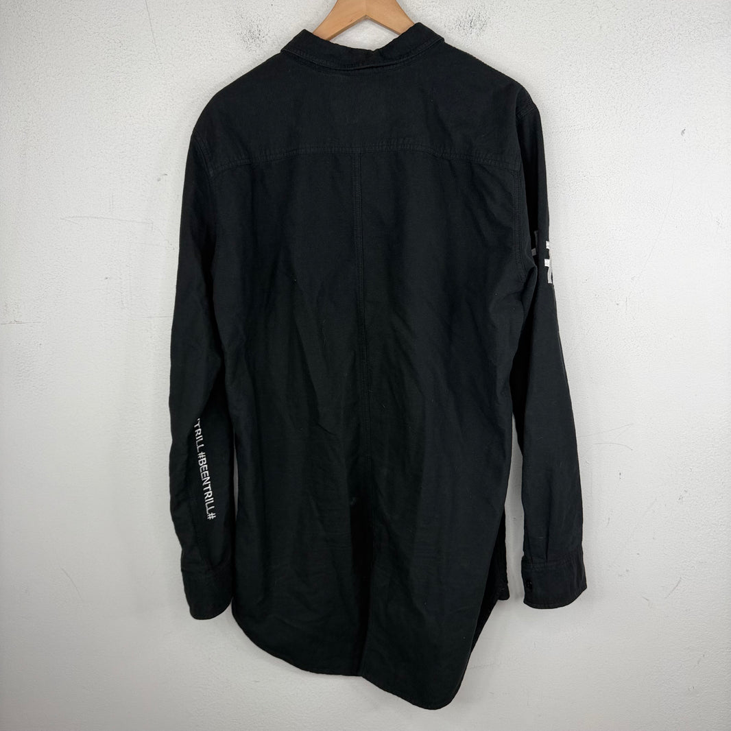 Been Trill Embroidered Button-Up Shirt
