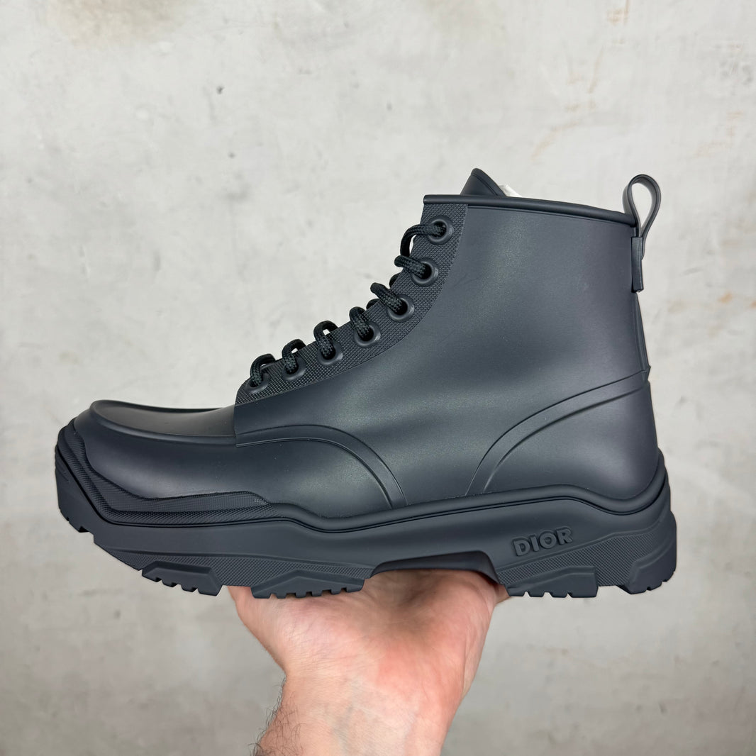 Dior Rubber Lace Up Boots