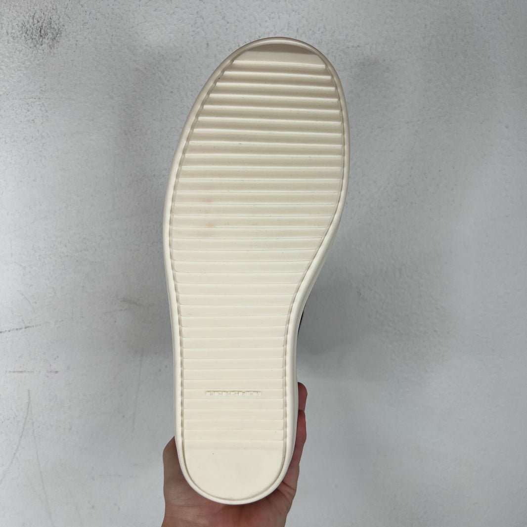 DRKSHDW Burgundy Waxed Ramone High Sneakers