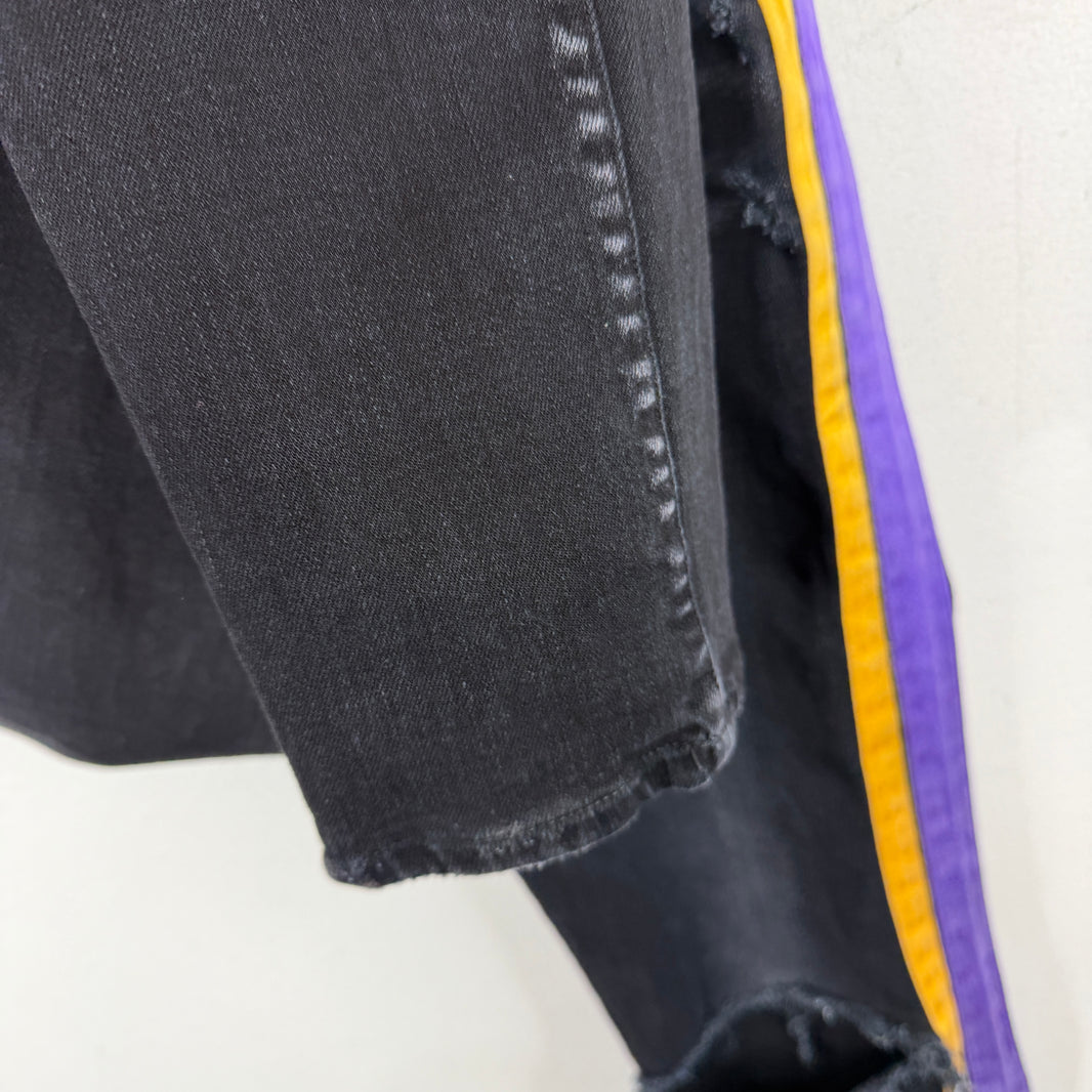 Amiri Purple/Yellow Striped Jeans