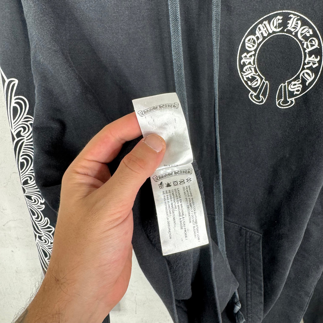Chrome Hearts Floral Horseshoe Hoodie