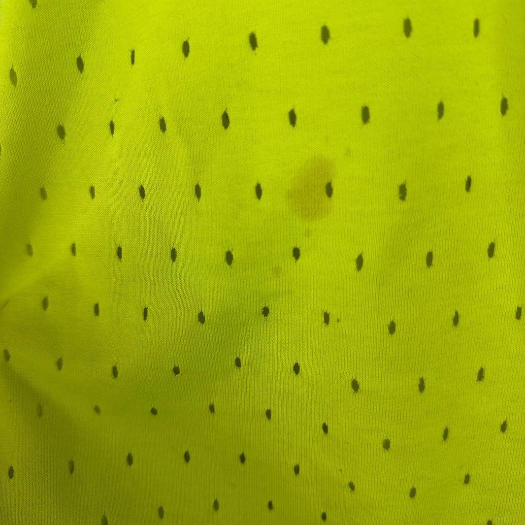 Balenciaga Neon Green Mesh Effect Shorts