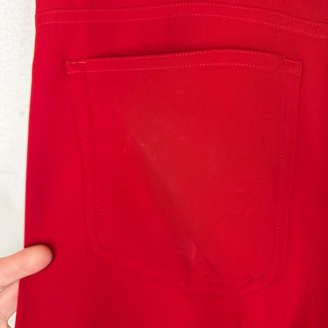 Balenciaga Red 5 Pocket Pants