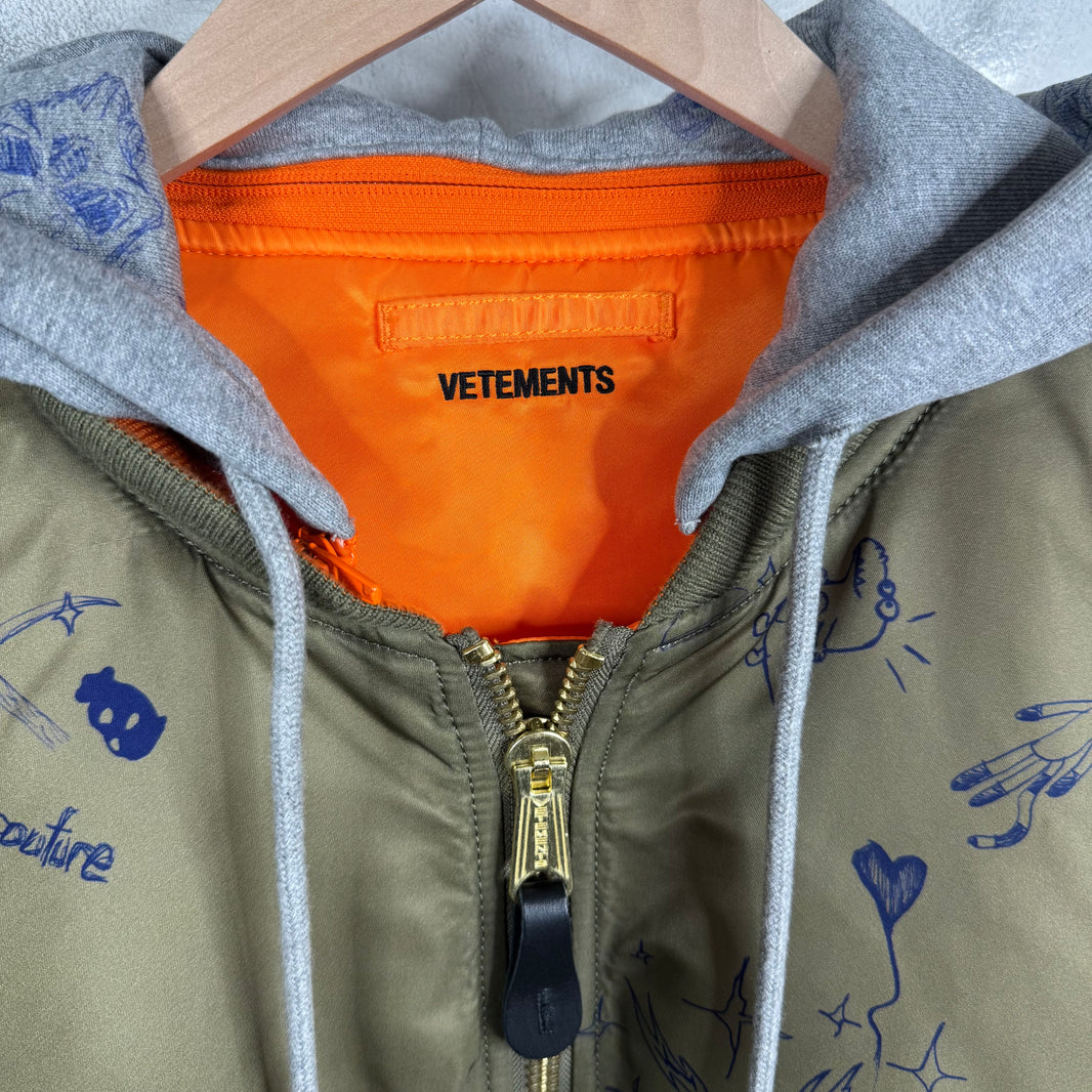 Vetements x Alpha Industries Sketched Bomber Jacket