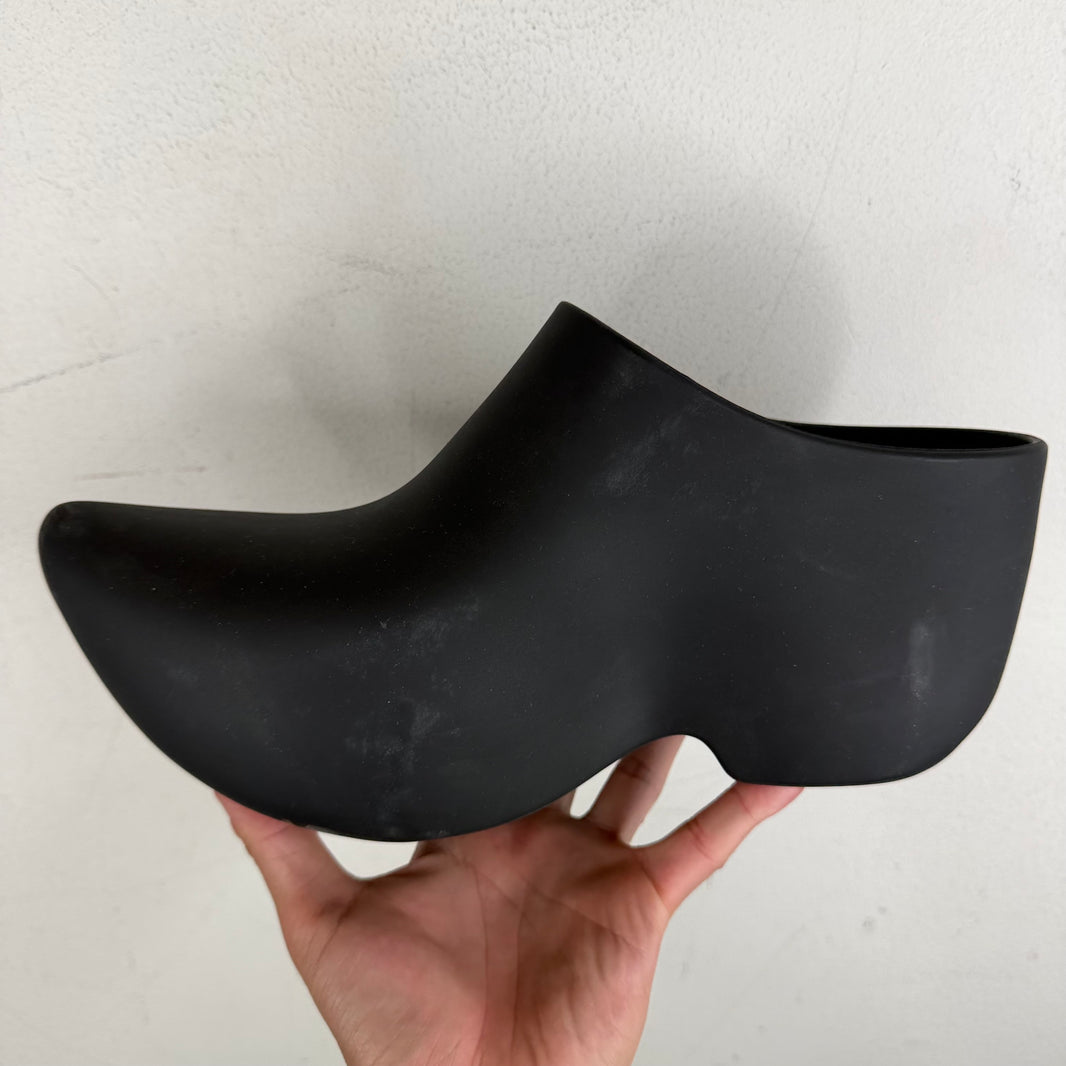 Balenciaga Black Rubber Technoclogs
