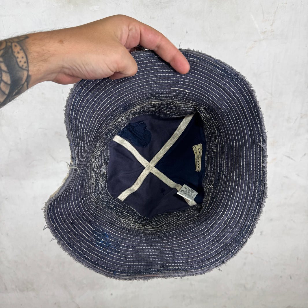 Kapital Navy Old Man & The Sea Bucket Hat