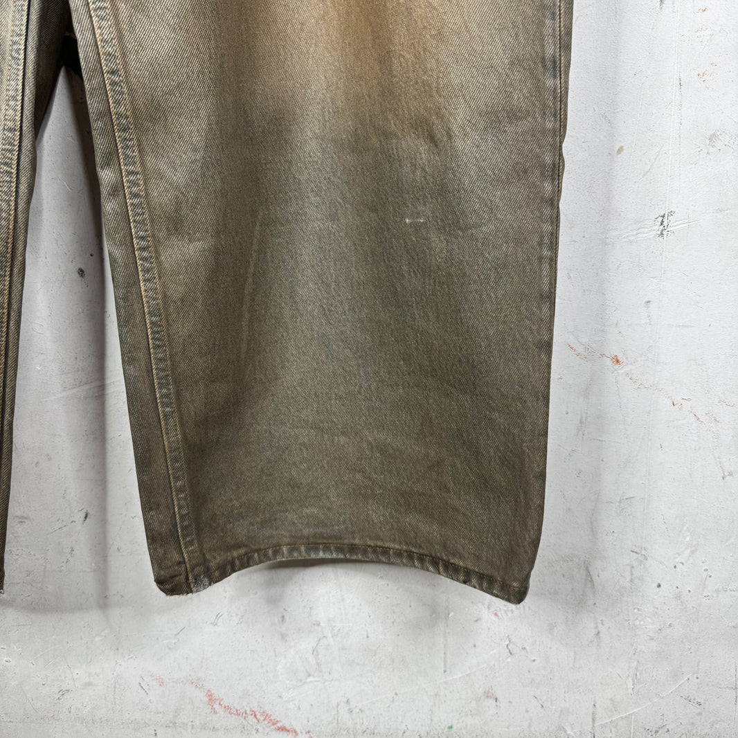 Acne Studios Waxed Baggy Jeans