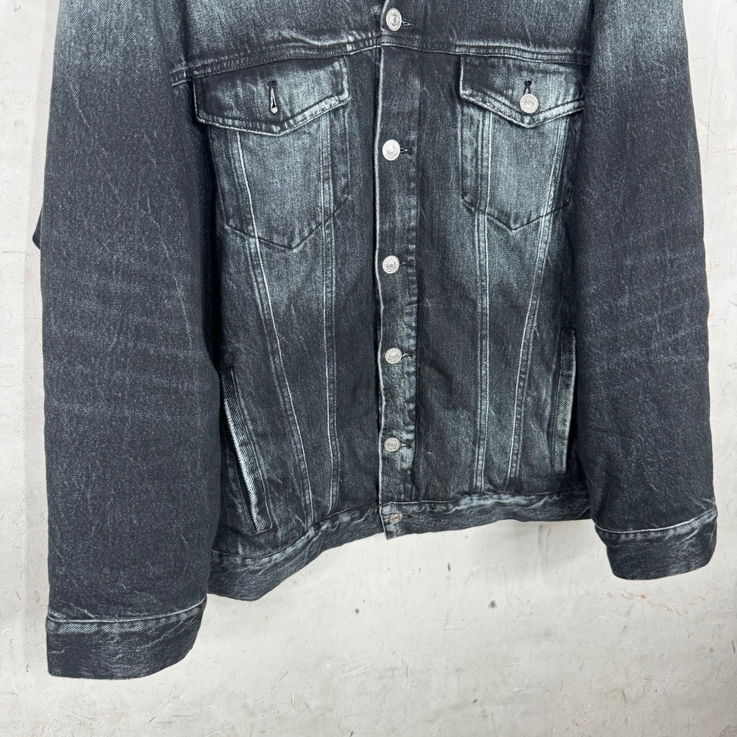 Balenciaga Trompe Sweatshirt Trucker Jacket