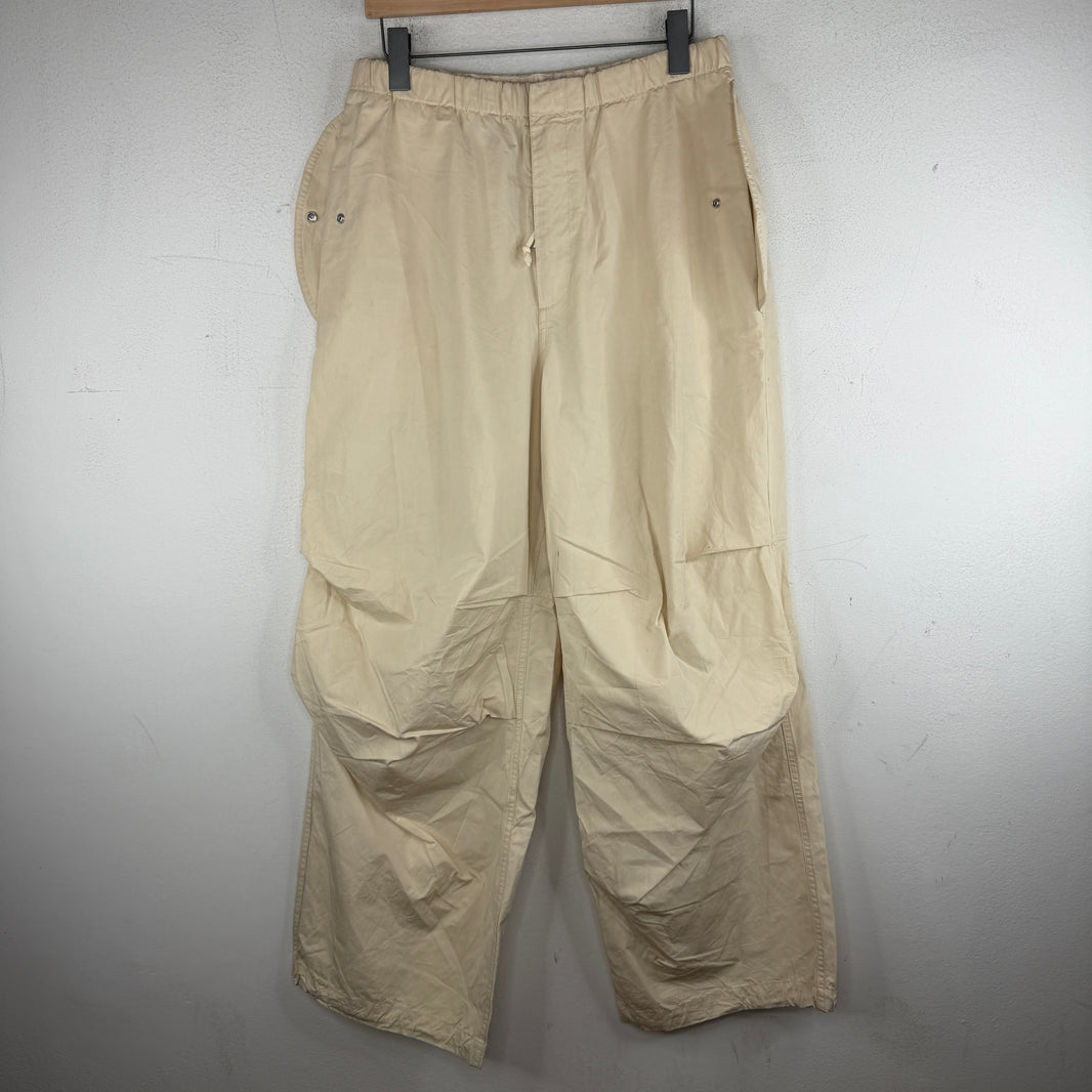Jil Sander White Cargo Pants