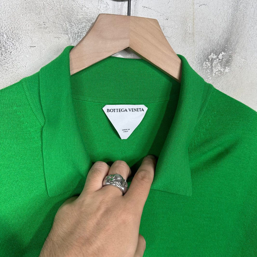 Bottega Veneta Green Rugby Sweater