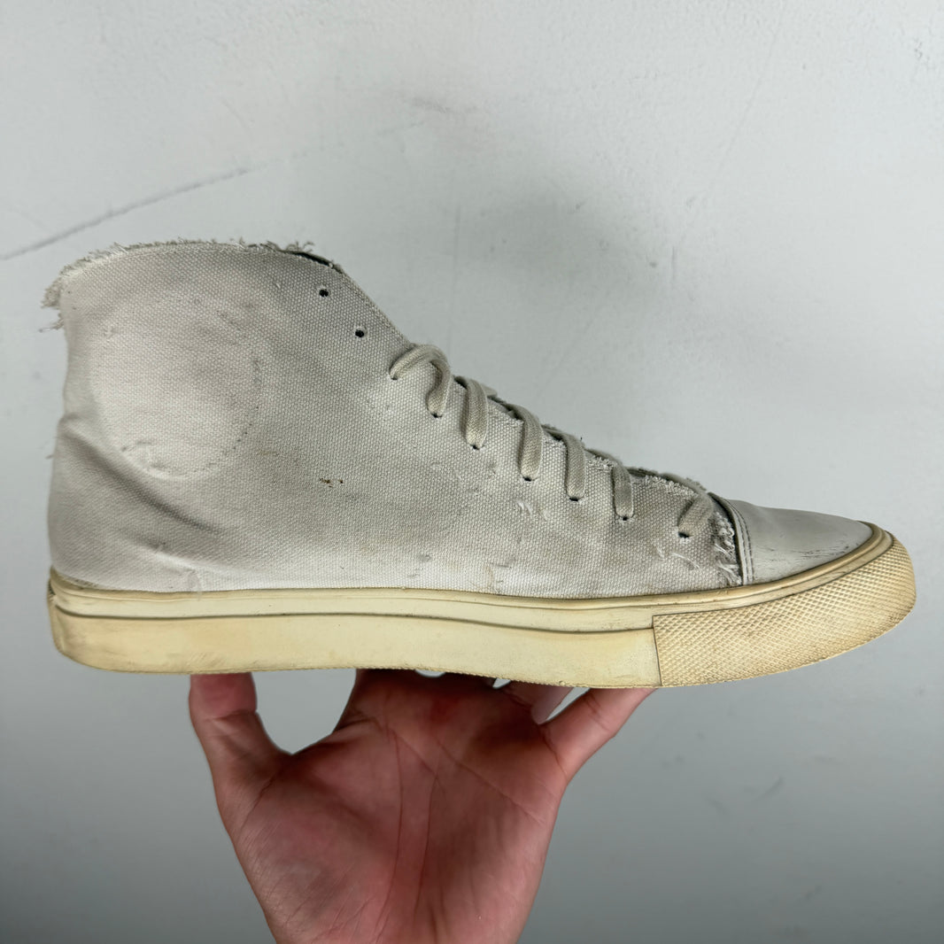 Margiela Deconstructed Canvas High Top Sneakers
