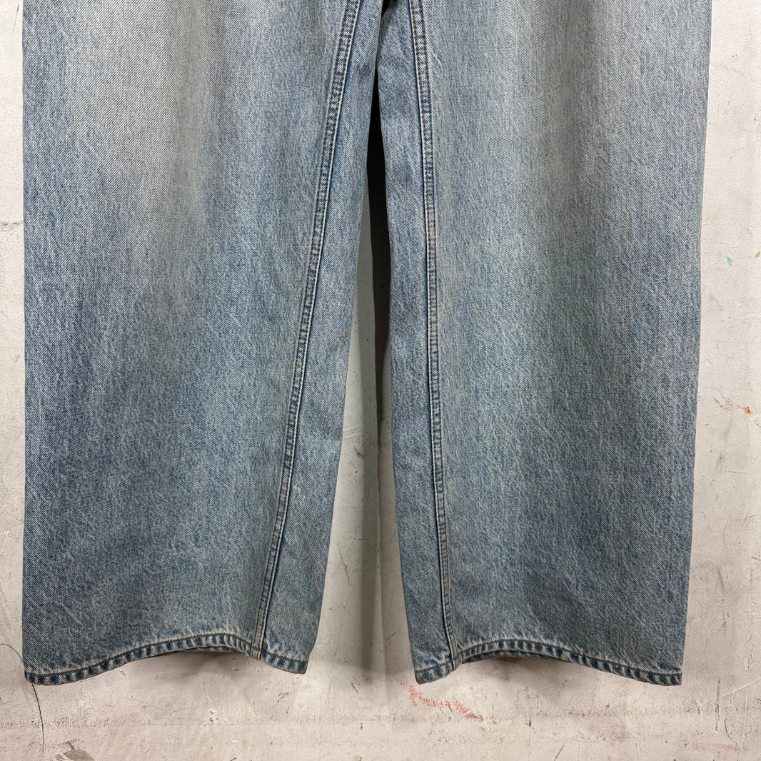 Balenciaga Lightwash Garde Robe Baggy Jeans