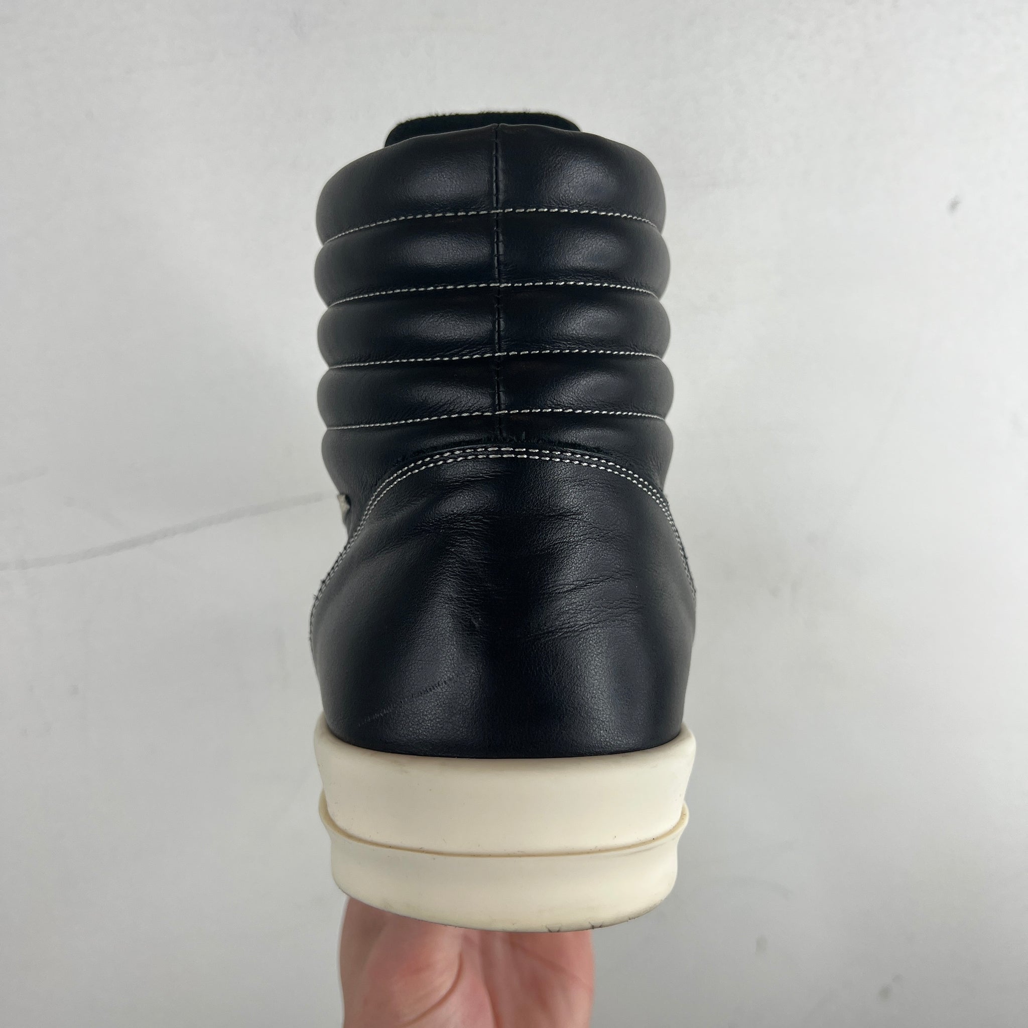 Rick Owens Leather Vans High