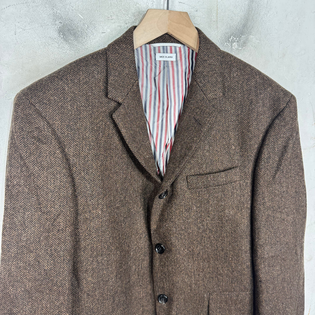 Thom Browne Dark Brown Wool Blazer