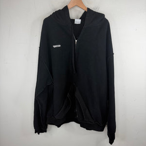 Vetements Inside-Out Zip-Up Hoodie