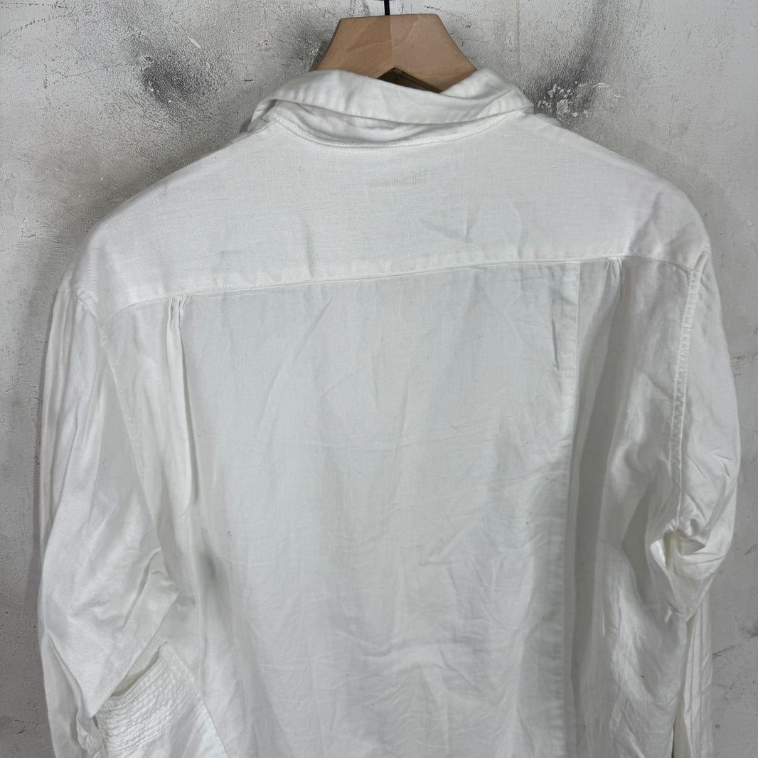 Kapital Patchwork Multi Button Linen Shirt