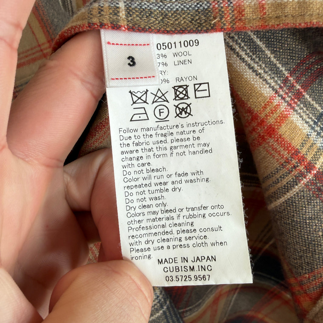 Visvim Red/Blue Button Up Flannel