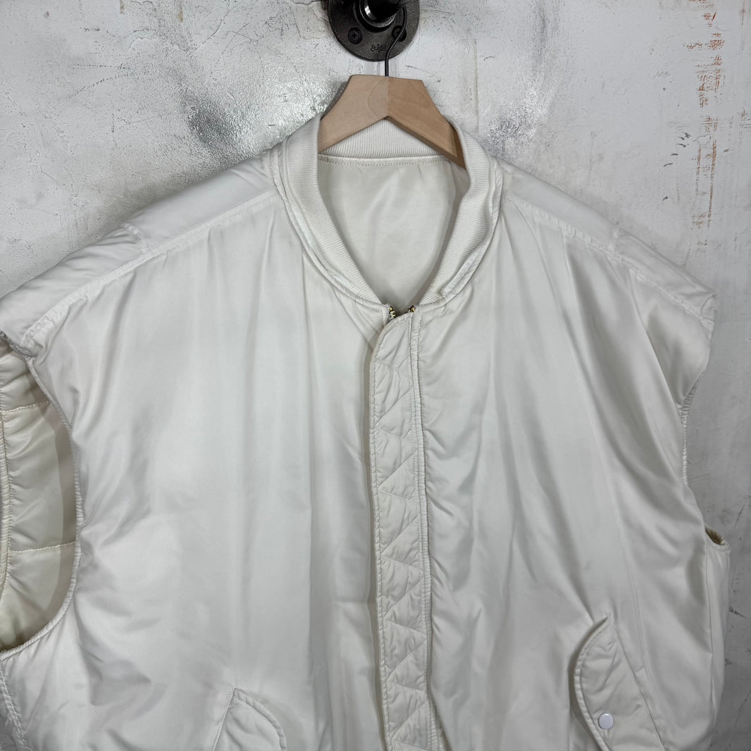 Vetements x Alpha Industries White Bomber Vest