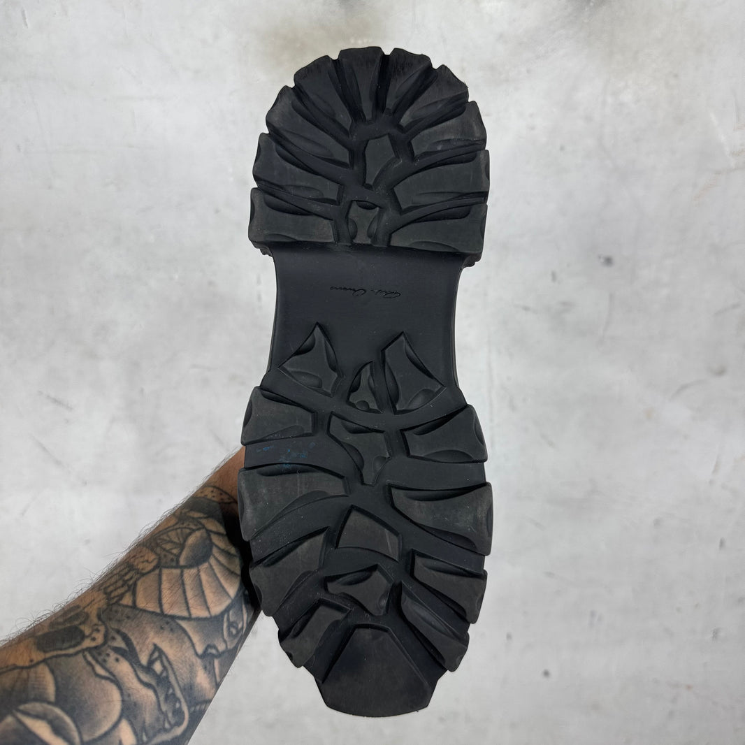 Rick Owens Leather Bozo Beatle Boots