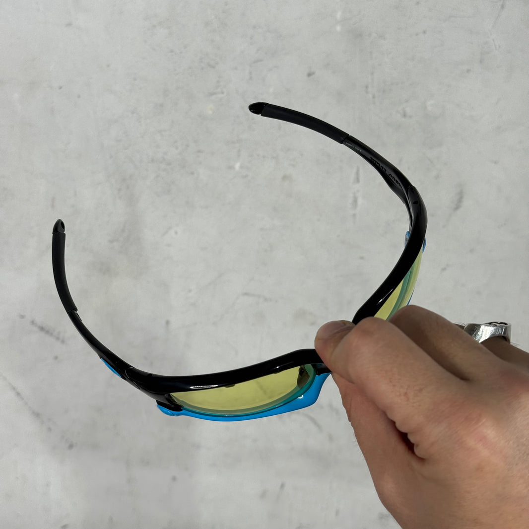 Oakley Black/Blue Split Jacket Sunglasses