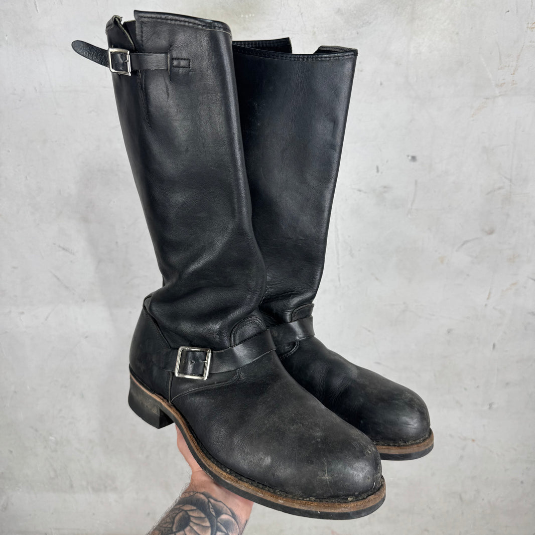 Vintage Leather Engineer Boots