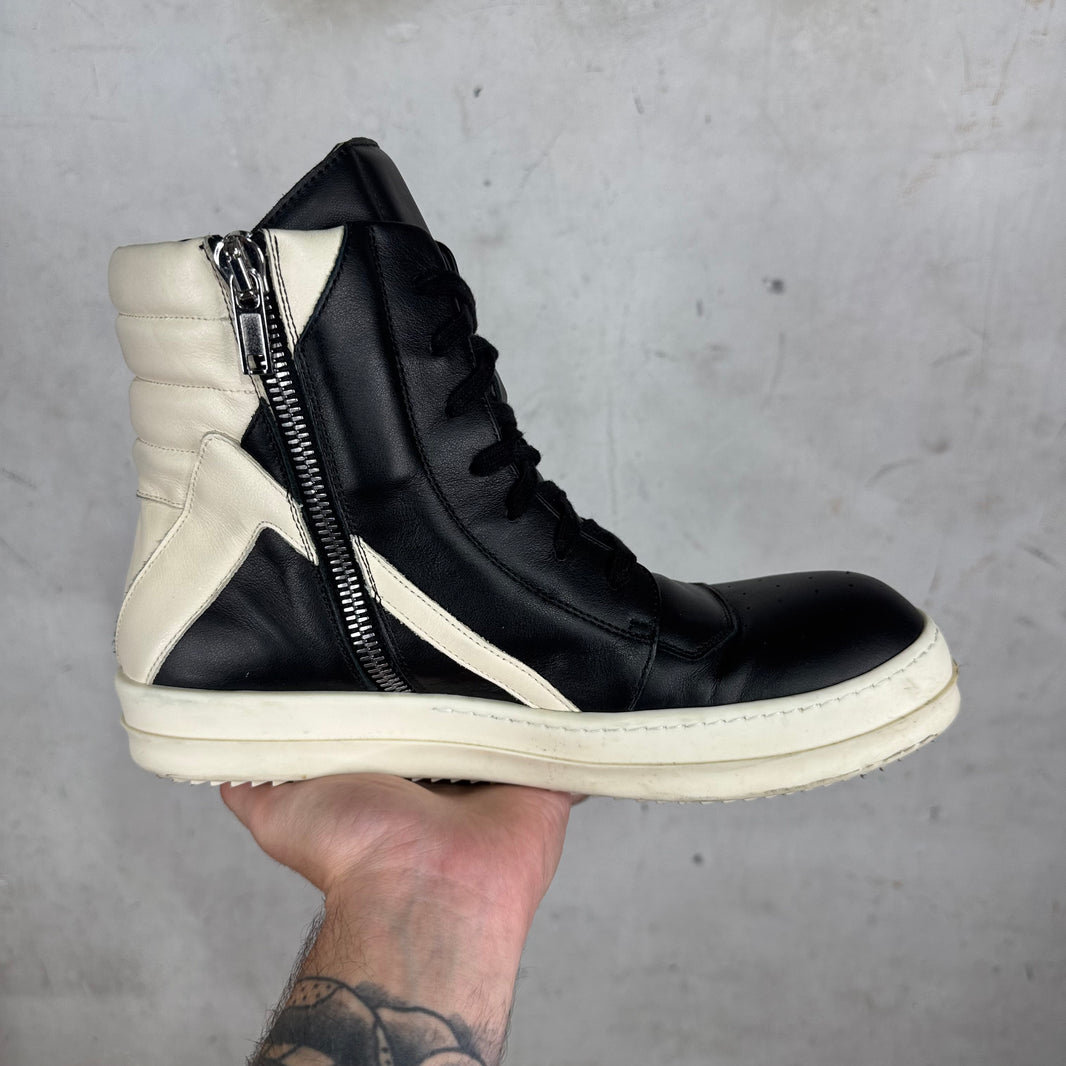 Rick Owens Black Cut Tongue Geobaskets